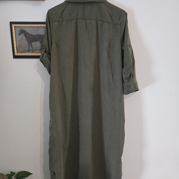 Ralph Lauren Olive Green Shirt Dress - Rsvp Roycenjen - Picture 6 of 10